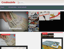 Tablet Screenshot of creditosinfo.com